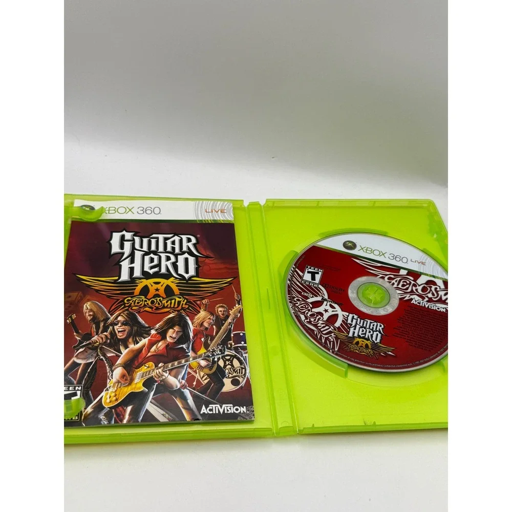Guitar Hero Aerosmith Xbox 360 Activision Rock Rhythm Game with Manual